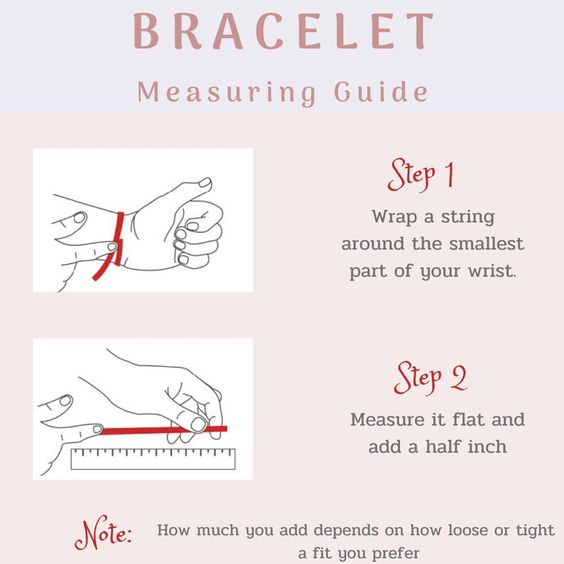 Measure the bracelet