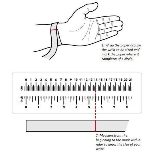 Measure the bracelet