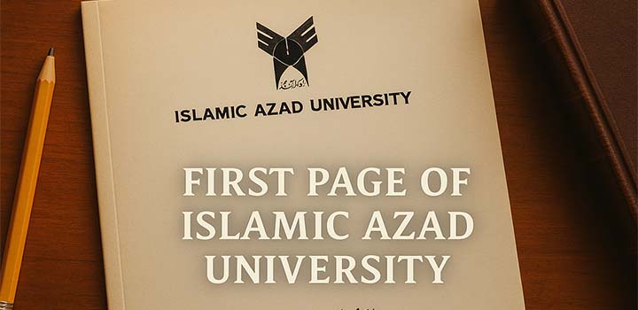 صفحه اول پایان نامه دانشگاه آزاد